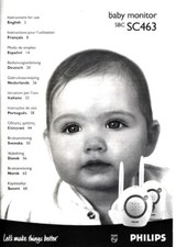 BETRIEBSANLEITUNG Philips Baby Monitor SBC SC463 Instructions for use Vejledning