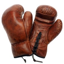 Boxhandschuhe Echtleder Handcrafted Retro Vintage MMA Boxen Kickboxen Mid 12oz