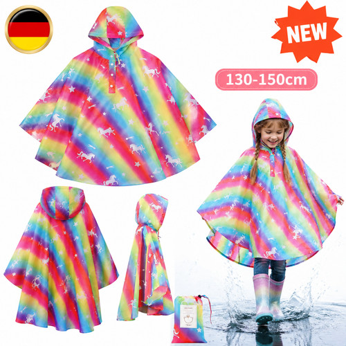 Leicht regenponcho mit kapuze - regenponcho,