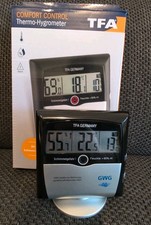 TFA Dostmann Comfort Control Thermo-Hygrometer - Schwarz