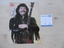 Tony Iommi "Black Sabbath" Autogramm signed A4 Magazinbild ACOA