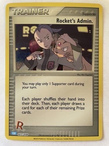 Rockets admin 027 034 holo - rockets,
