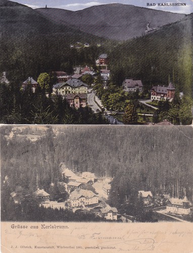 Gruß aus bad karlsbrunn - bad,