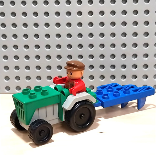 Lego duplo traktor - lego, mit