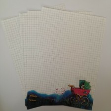 A5 Briefpapier kariert für