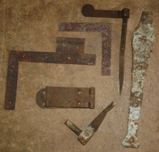 Konvolut historische Baustoffe - Fensterladen Riegel - Fenster Winkel -Loft Deko