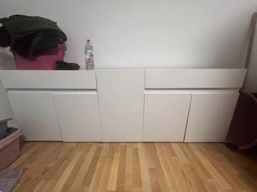 Sideboard weiß hochglanz - weiß,