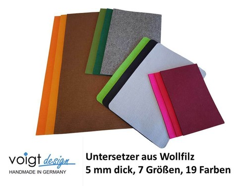 Untersetzer wollfilz mm - untersetzer, 5
