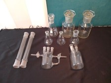 1 Konvolut Sammlung  10 x Laborglas Glaskolben  u.a.