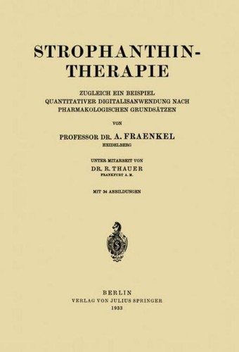 Strophanthintherapie thauer - strophanthintherapie, r.