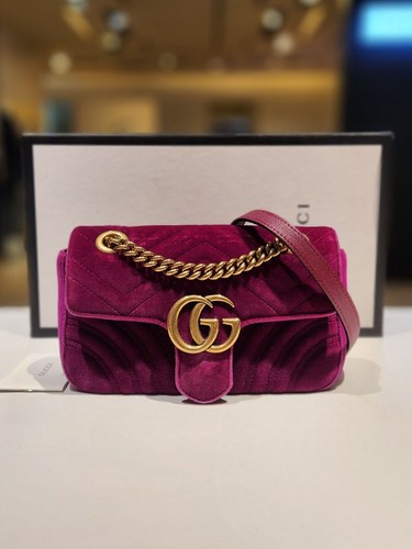 Gucci mini samt gesteppte - gucci,