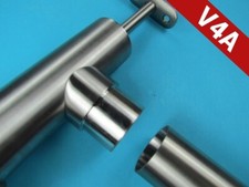 Edelstahl 42,4 Rohr Adapter B