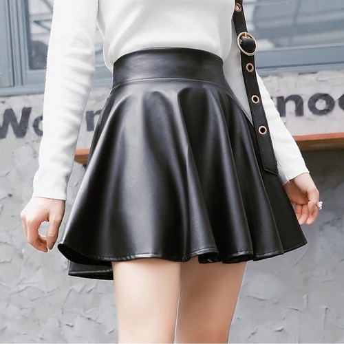 Damen leder look - damen,