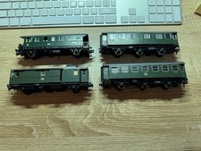 4 Fleischmann H0 Umbauwagen Gepäckwagen guter Zustand (TM)