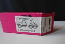 Modellfahrzeug 1:87, G 5 Kranwagen zivil, VEB Plastspielwaren Berlin, DDR, OVP