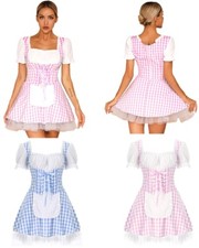 Damen Uniform Club Hausmädchen Nachtwäsche Dienstmädchen Kostüm Halloween Maid