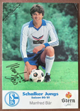 Manfred Bär FC Schalke 04 handsignierte Autogrammkarte 1980/81 AK  ULTRA SELTEN