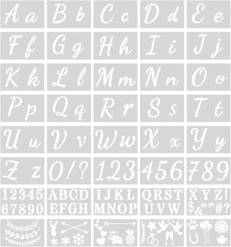 Stück buchstaben schablone - 40,