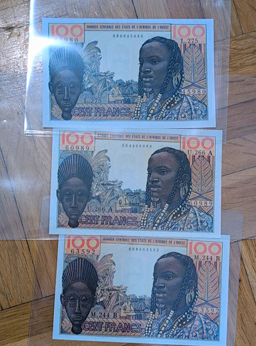 Afrika 100 cent francs - 3x,
