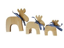 Weihnachten elche 3er set - elche,