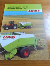 Prospekt Claas Quadrant 2200 2100 Traktor Schlepper Brochüre 16