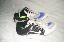 NIKE PACING ZOOM JA FLY WIRE Herren Sprint Spikes Track Schuhe Weiß-Schwarz g.45