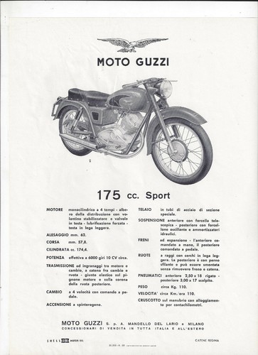 Moto guzzi 175 lodola - guzzi,