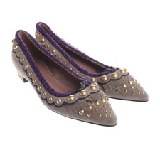 Ballerinas Miu Miu Weiß Metallic 37,5 EUR