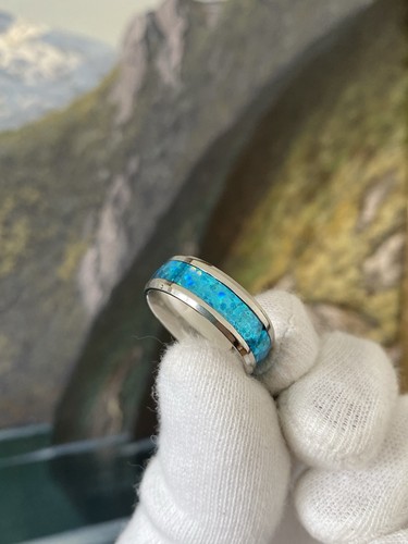 Edelstahl ring silber mit - edelstahl,