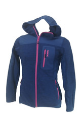 Nanok Outdoor Damen Softshell Jacke Gr. 36 Blau Sport Kleidung Laufjacke  #S228
