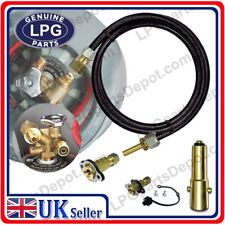 GasBank Flaschennachfüllset mit verstecktem Flüssiggaseinfüllpunkt und Adapterbajonett m10