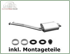 Endtopf NEU Mercedes Benz SL R107/ W107 300/ 420/ 500 Cabrio Auspuff + Anbausatz