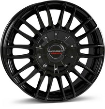 4x Alufelgen Borbet CW3 black glossy 7,5x17 ET47 LK5 160 17 Zoll Felgen Alu