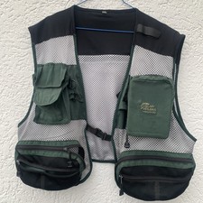 Anglerweste Balzer Mesh Anglerkleidung Größe XXL diverse Taschen Köderbox grün