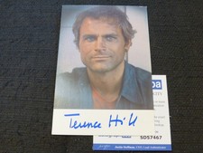 TERENCE HILL signed Autogramm signiert auf 10x15 cm Autogrammkarte  ACOA  COA