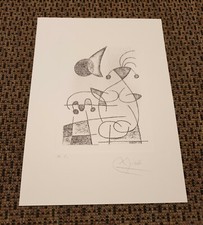 ? ✔ Miró Miro Bild 30cm x 21cm Handsigniert Signiert H.C. ✔