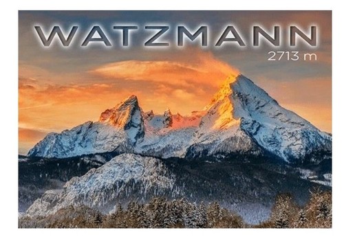 Watzmann berg magnet foto - magnet,