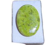 Grüner opal cabochon - grüner,