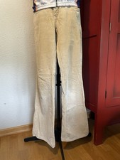 Vintage CLOSED, Pedal Pusher, Cordhose, Bootcut, Gr M, Sandfarben, Cord Hose 