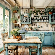 Deko Bild Rustikale Küche