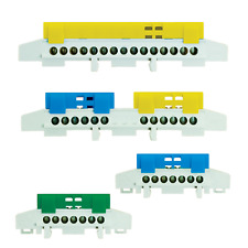 Sammelklemme Leiterklemme Klemme für Hutschiene Klemmstein PE / N Klemmen Schutz