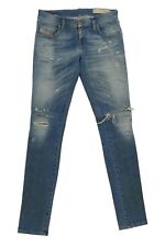 Diesel Grupee Damen Jeans Hose W28 L34 28/34 blau used Super Skinny Slim Stretch