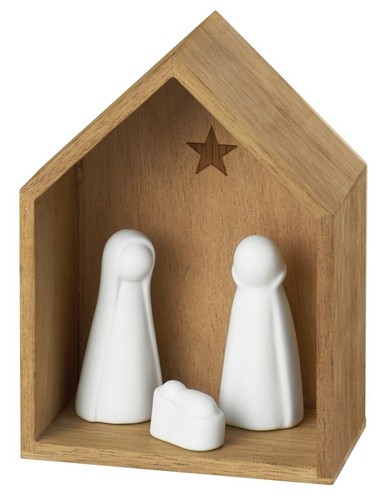 Winterzeit kleine krippe - kleine,