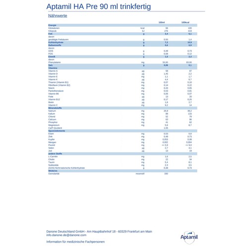 Aptamil pre trinkfertig - aptamil,