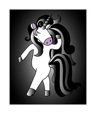 Goth unicorn sketchbook - goth,