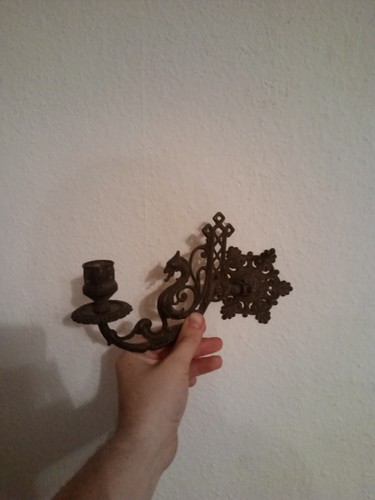Wandkerzenhalter messing - wandkerzenhalter,