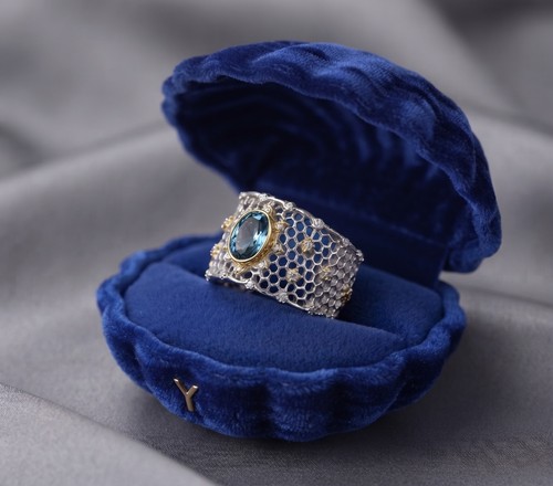 Eleganter ring aus - 💙✨,