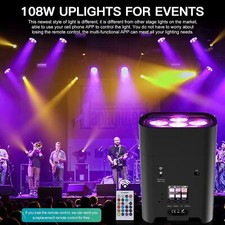 108W UV RGBWA Akku Kabellos