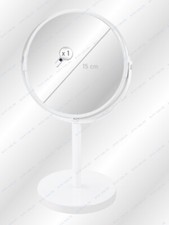 Sydney Weiß / White Standspiegel Kosmetikspiegel  Metall Swiss Design REDUZIERT