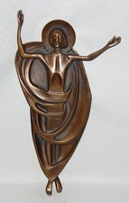 XL Relief, Jesus der Auferstandene, Auferstehung, Ostern, Bronze, Figur Religion